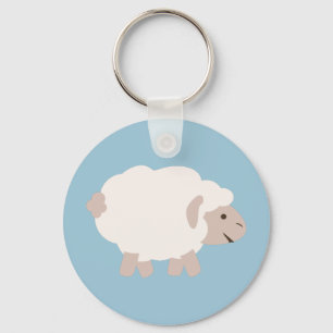 Cute Wooly lamb Sleutelhanger