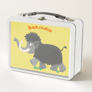 Cute wooly mammoth cartoon-illustratie