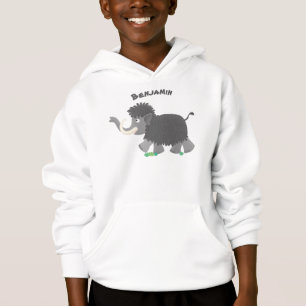 Cute wooly mammoth cartoon-illustratie