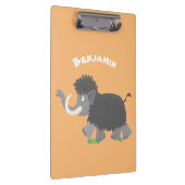 Cute wooly mammoth cartoon-illustratie klembord (Rechts)