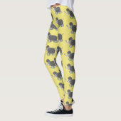 Cute wooly mammoth cartoon-illustratie leggings (Links)