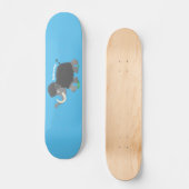 Cute wooly mammoth cartoon-illustratie persoonlijk skateboard (Voorkant)