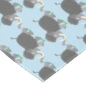 Cute wooly mammoth cartoon-illustratie tafelkleed (Gekanteld)