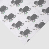 Cute wooly mammoth cartoon-illustratie tissuepapier (Detail)