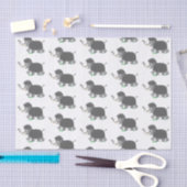 Cute wooly mammoth cartoon-illustratie tissuepapier (Craft)