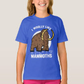 Cute Wooly Mammoth Funny Prehistorische Animal T-shirt (Voorkant)