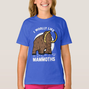 Cute Wooly Mammoth Funny Prehistorische Animal T-shirt