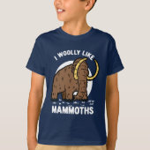 Cute Wooly Mammoth Funny Prehistorische Animal T-shirt (Voorkant)