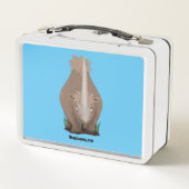 Cute wooly rhino elasmotherium cartoon (Achterkant)