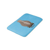 Cute wooly rhino elasmotherium cartoon badmat (Gekanteld)