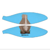 Cute wooly rhino elasmotherium cartoon basketbal (Panelen)