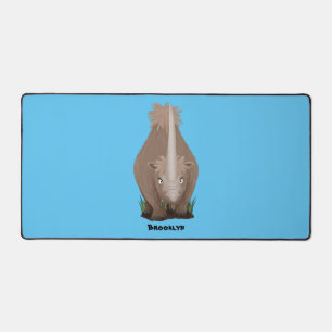 Cute wooly rhino elasmotherium cartoon bureaumat