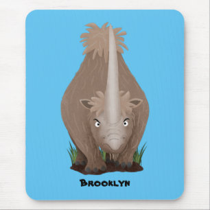 Cute wooly rhino elasmotherium cartoon muismat