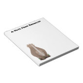 Cute wooly rhino elasmotherium cartoon notitieblok (Schuin)