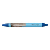 Cute wooly rhino elasmotherium cartoon zwarte inkt pen (Voorkant)