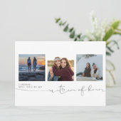 Cute word jij mijn matron van drie foto's. (Staand voorkant)