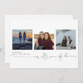 Cute word jij mijn matron van drie foto's. (Voorkant / Achterkant)