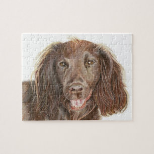 Cute working Cocker Spaniel Hand Painted Legpuzzel