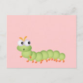 Cute Worm Briefkaart (Voorkant)