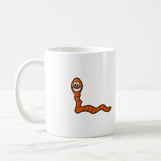 Cute Worm Koffiemok (Links)