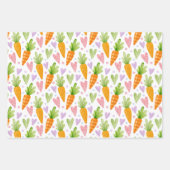Cute wortelen en harten inpakpapier vel (Voorkant)