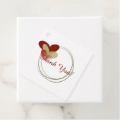 Cute Wreath met hart Bedankjes Labels (In situ)