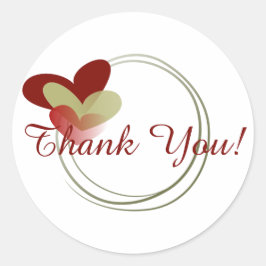 Cute Wreath met hart Ronde Sticker