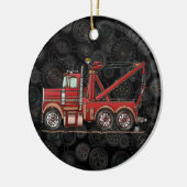 Cute Wrecker Truck Keramisch Ornament (Links)