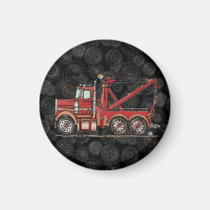 Cute Wrecker Truck Magneet