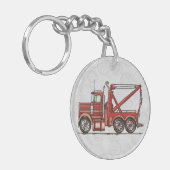 Cute Wrecker Truck Sleutelhanger (Voorkant Links)