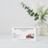 Cute Wrecker Truck Visitekaartje (Staand voorkant)