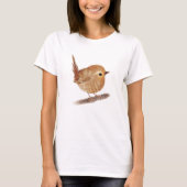 Cute Wren Bird Lovers t shirten T-shirt (Voorkant)