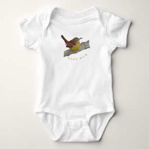 Cute Wren "Early Bird Baby Outfit" Romper