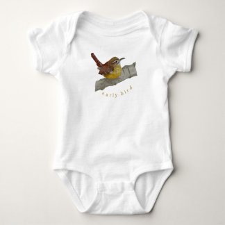 Cute Wren "Early Bird Baby Outfit" Romper