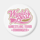 Cute Wrestling Team Manager Cadeft Magneet (Voorkant)