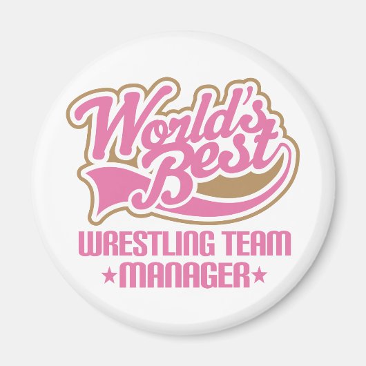Cute Wrestling Team Manager Cadeft Magneet (Voorkant)