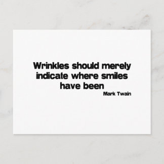 Cute, Wrinkles quote Briefkaart