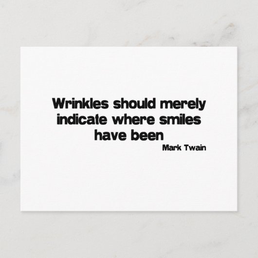 Cute, Wrinkles quote Briefkaart (Voorkant)