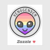 Cute Xenogender Alien Sticker (Vel)