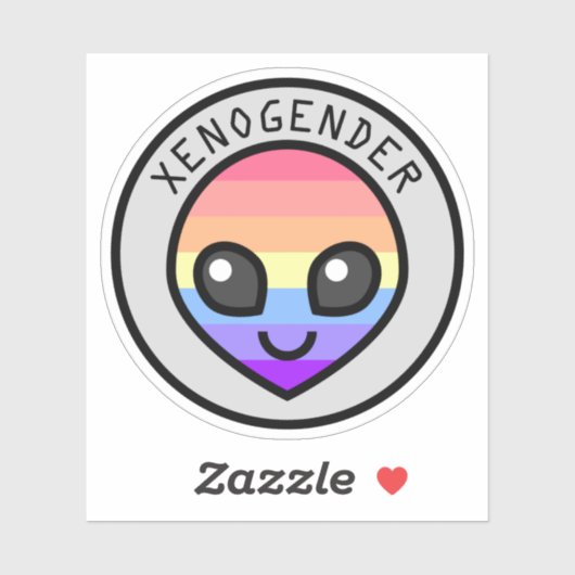 Cute Xenogender Alien Sticker (Vel)