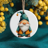 Cute Xmas Gnome First Christmas Baby Name& Photo Keramisch Ornament