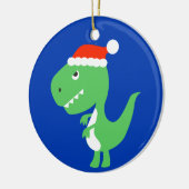 Cute Xmas Kerstmis Dinosaur Dino Ornament (Links)