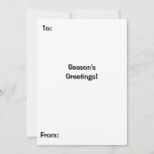 Cute Xmas Kitten Cat Pattern Rows Kaart (Achterkant)