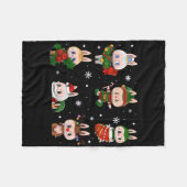 Cute Xmas Labubu Lover Labubu The Monsters Christm Fleece Deken (Voorkant (Horizontaal))