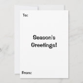 Cute Xmas Pattern Kitten Crowd Kaart (Achterkant)