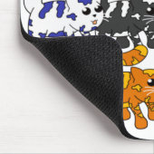 Cute Xmas Pattern Kitten Crowd Muismat (Hoek)