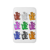 Cute Xmas Pattern Kitten Group Badmat (Voorkant Verticaal)