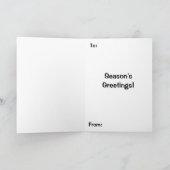 Cute Xmas Pattern Kitten Group Kaart (Binnen)