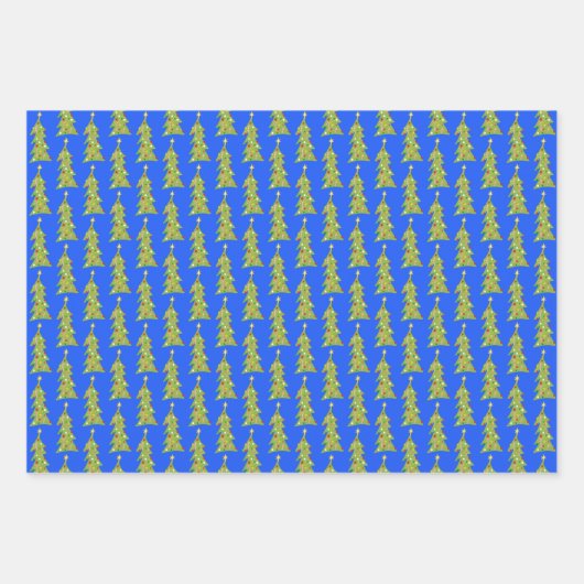 Cute Xmas RV Camper Trees Motorhome Inpakpapier Vel (Voorkant)