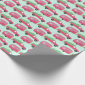 Cute Xmas Trailers RVs Trucks Christmas Holiday Cadeaupapier (Hoek)